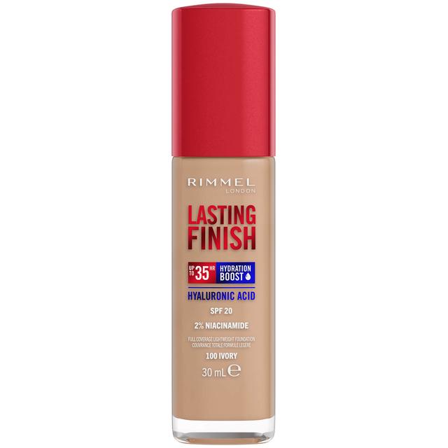 Rimmel Lasting Finish 35Hr Foundation 30ml (Various Shades) - 100 Ivory on Productcaster.