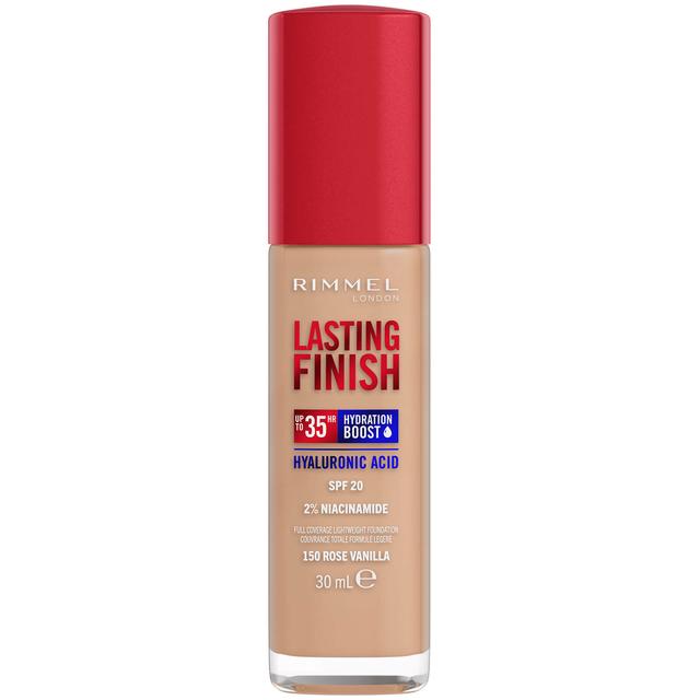 Rimmel Lasting Finish 35Hr Foundation 30ml (Various Shades) - 150 Rose Vanilla on Productcaster.