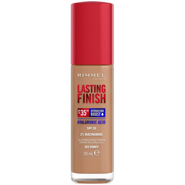 Rimmel Lasting Finish 35Hr Foundation 30ml (Various Shades) - 303 Honey on Productcaster.