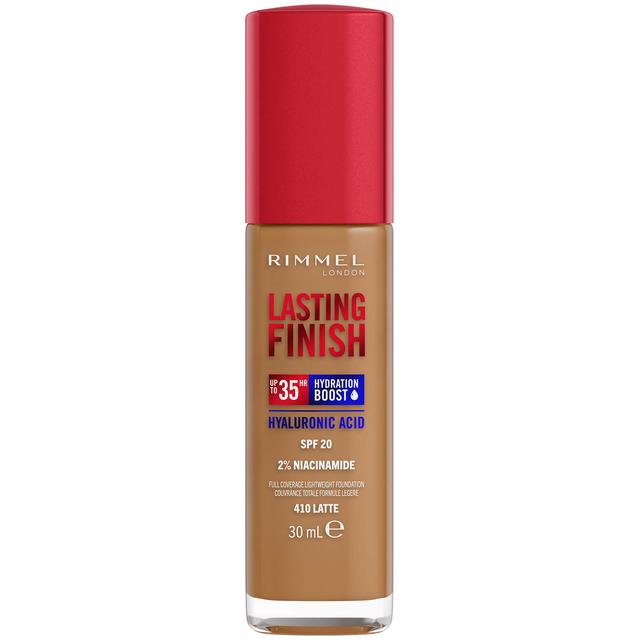 Rimmel Lasting Finish 35Hr Foundation 30ml (Various Shades) - 410 Latte on Productcaster.