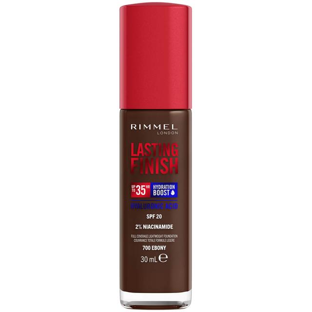 Rimmel Lasting Finish 35Hr Foundation 30ml (Various Shades) - 700 Ebony on Productcaster.