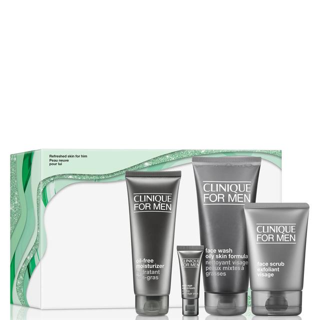 Clinique for Men Skincare Essentials Gift Set for Oily Skin Types (Worth £111.00) on Productcaster.