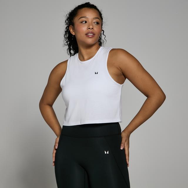 MP Women's Training Cropped Vest - White - XS on Productcaster.