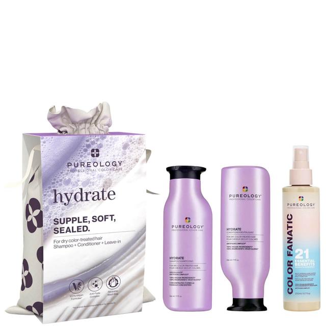 Pureology Hydrate Shampoo Conditioner and Color Fanatic Hair Gift Set for Dry Hair (Worth £81.70) on Productcaster.