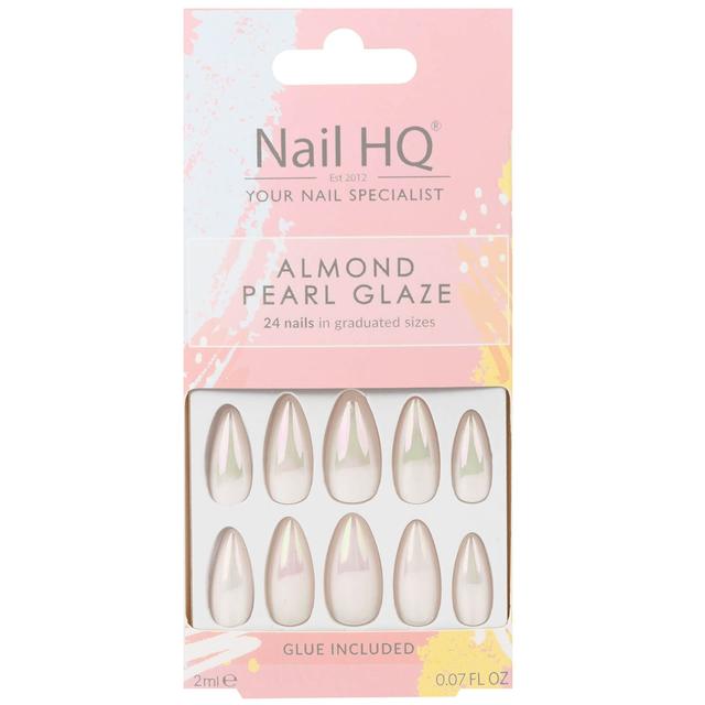 Nail HQ Almond Pearl Glaze False Nails on Productcaster.