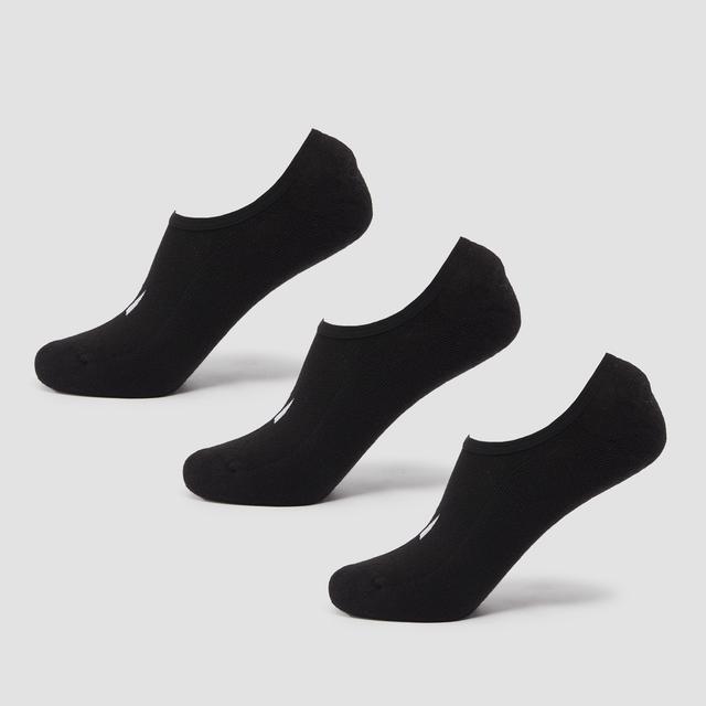 MP Unisex Invisible Socks (3 Pack) - Black - UK 12-14 on Productcaster.