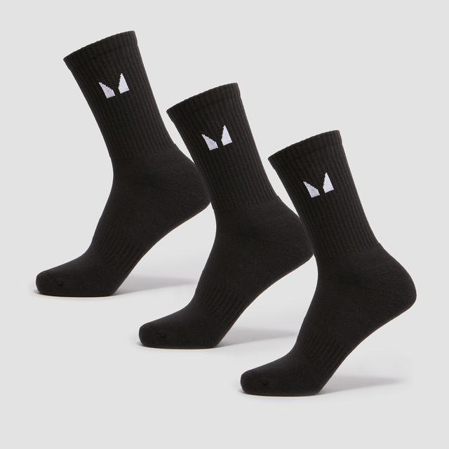 MP Unisex Ponožky (3 páry v balení) – Černé - UK 6-8 on Productcaster.