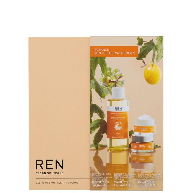 REN Clean Skincare Radiance Gentle Glow Heroes Set (Worth £53.00) on Productcaster.