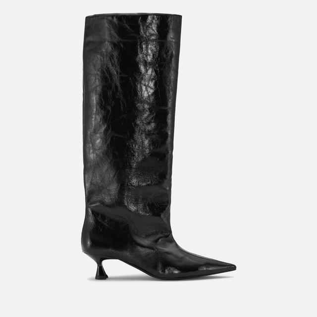 Ganni Women's Faux Leather Knee Boots - UK 6 on Productcaster.