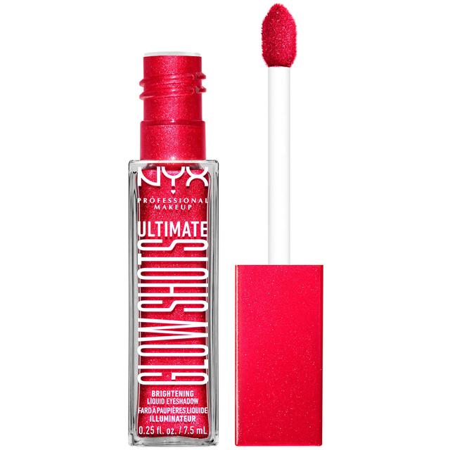 NYX Professional Makeup Ultimate Glow Shots Vegan Liquid Eyeshadow 26g (Various Shades) - Strawberry Stacked on Productcaster.