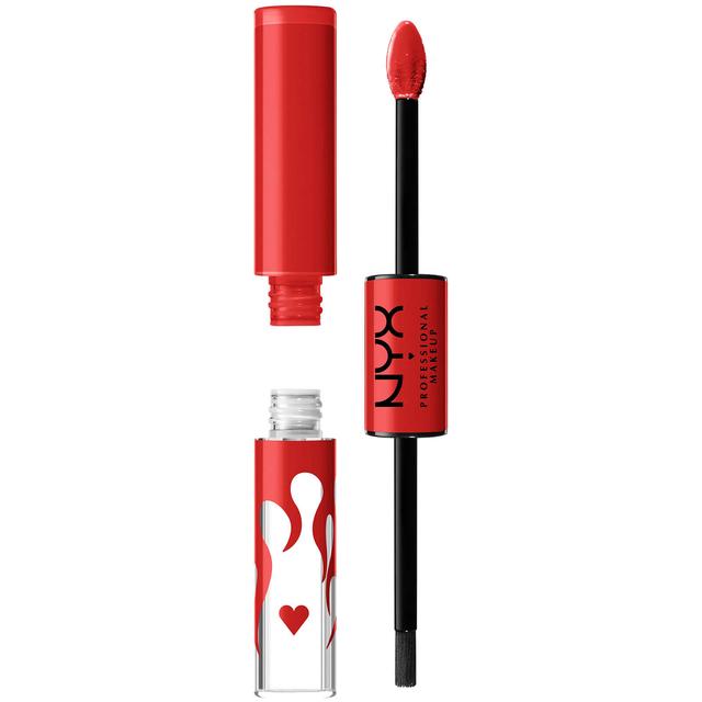 NYX Professional Makeup Shine Loud High Pigment Long Lasting Lip Gloss 20g (Various Shades) - Rebel In A Red Serrano on Productcaster.