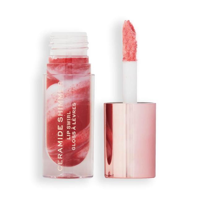 Revolution Festive Allure Ceramide Shimmer Lip Swirl 4.5ml (Various Shades) - Out Out Red on Productcaster.