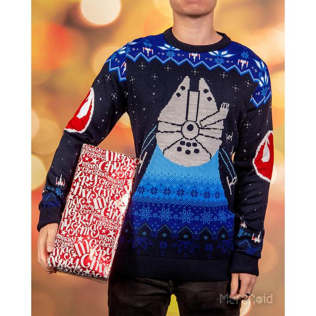 Star Wars Millennium Falcon Christmas Jumper - S on Productcaster.