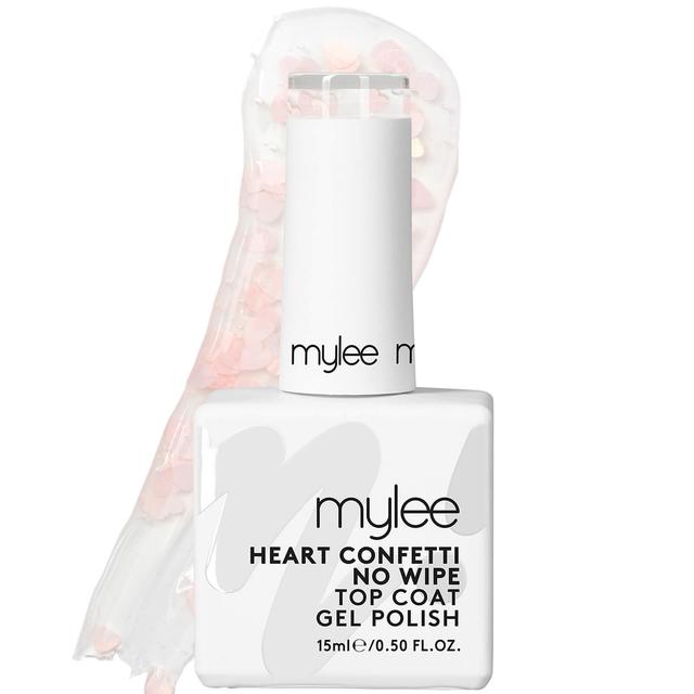 Mylee MyGel Gel Polish No Wipe Heart Confetti Top Coat 15ml on Productcaster.