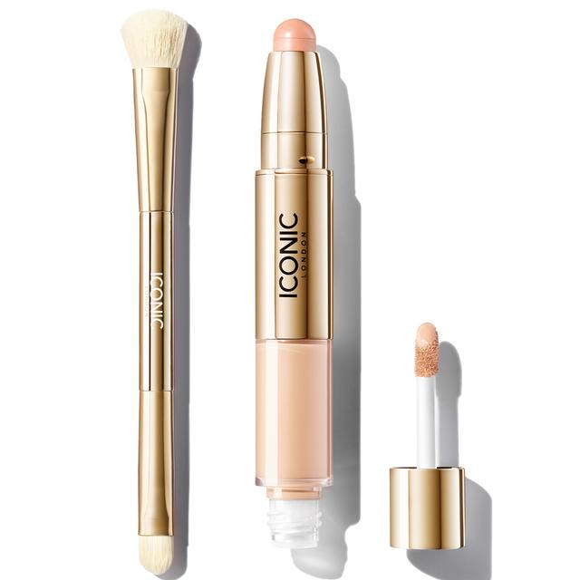 ICONIC London Radiant Concealer and Brush Bundle (Various Shades) - Neutral Fair on Productcaster.