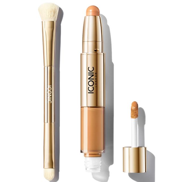 ICONIC London Radiant Concealer and Brush Bundle (Various Shades) - Golden Tan on Productcaster.