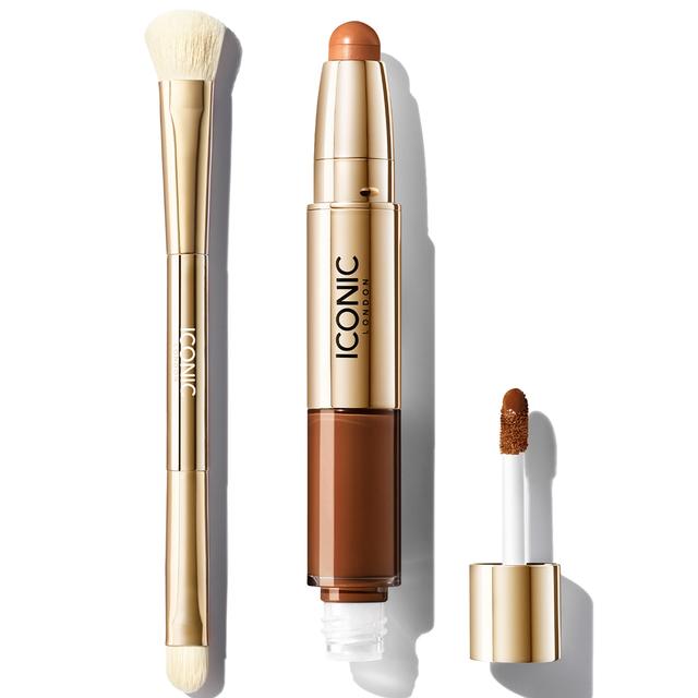 ICONIC London Radiant Concealer and Brush Bundle (Various Shades) - Golden Rich on Productcaster.