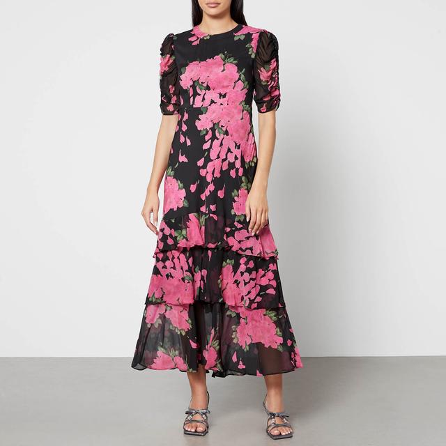 Rixo Evelyn Chiffon Maxi Dress - UK 8 on Productcaster.