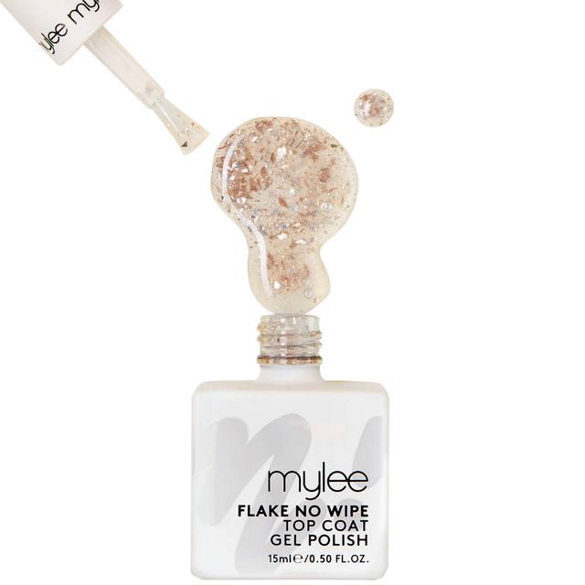 Mylee Rose Gold Flake No Wipe Top Coat 15ml on Productcaster.