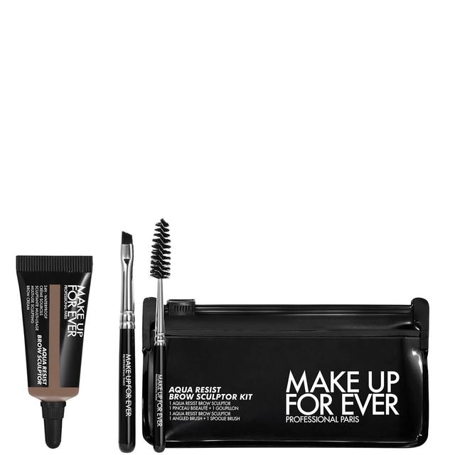 MAKE UP FOR EVER Aqua Resist Brow Sculptor Kit 7g (Various Shades) - 20 - Medium Ash on Productcaster.