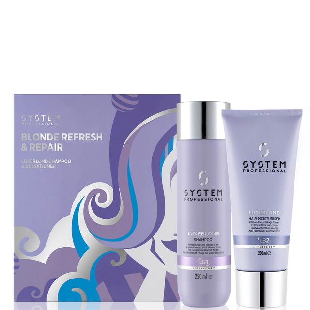 System Professional LuxeBlond Blonde Refresh and Repair Toning Hair Gift Set (Worth £59.25) on Productcaster.