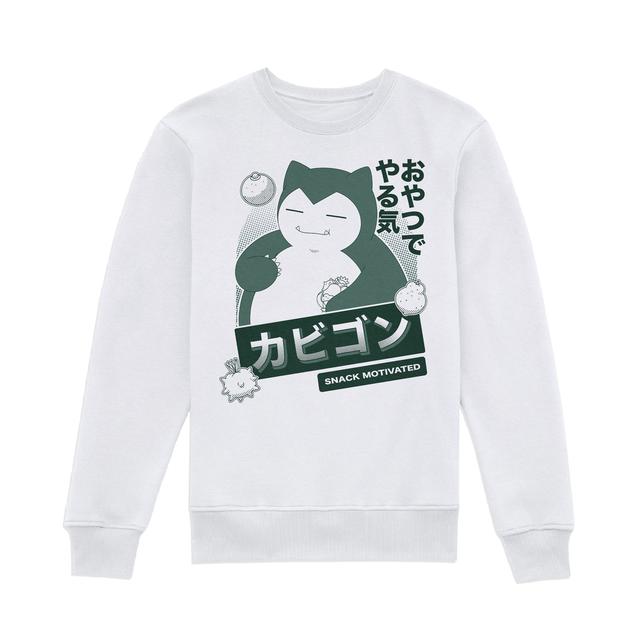 Pokémon Snorlax Snack Time Sweatshirt - White - XS on Productcaster.