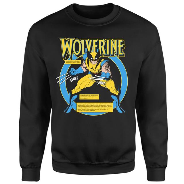 X-Men Wolverine Bio Sweatshirt - Black - M - Svart on Productcaster.