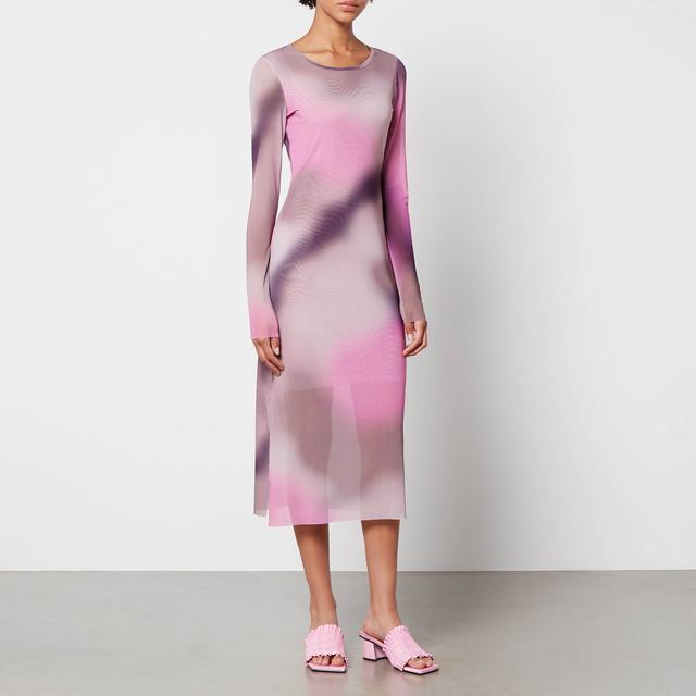 Baum Und Pferdgarten Jolanda Printed Mesh Midi Dress - S on Productcaster.