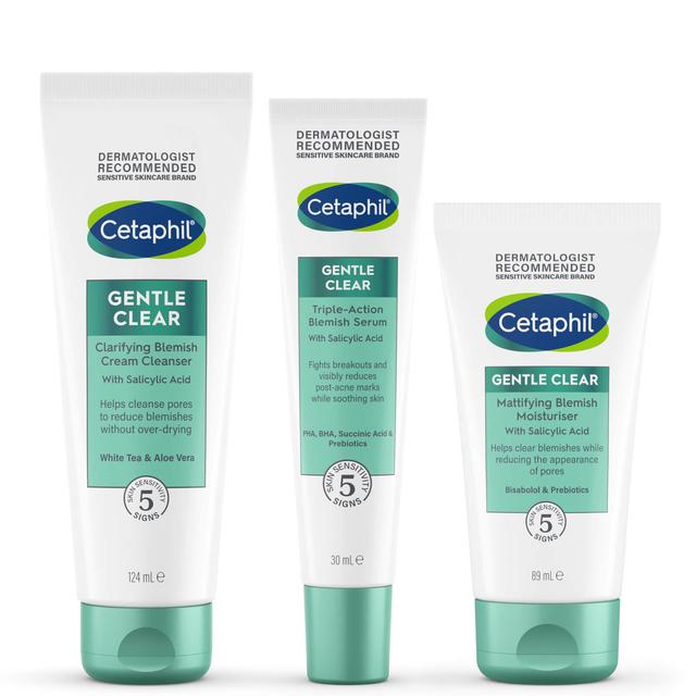 Cetaphil Gentle Clear Blemish Control 3-Step Routine Kit (Worth £46.50) on Productcaster.