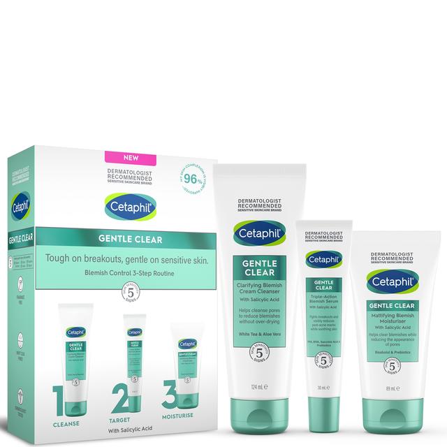 Cetaphil Gentle Clear Blemish Control 3-Step Routine Kit (Worth £46.50) on Productcaster.