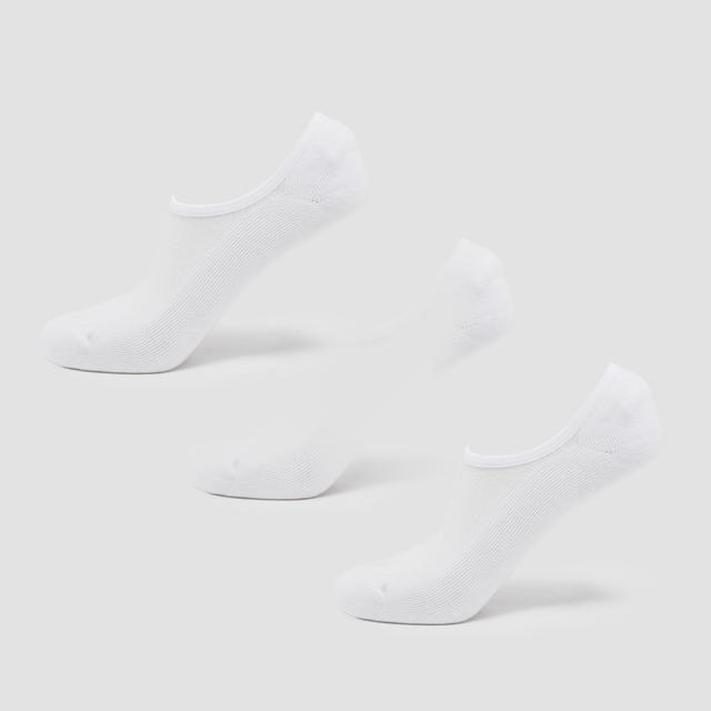 MP Unisex Invisible Socks (3 Pack) - White - UK 6-8 on Productcaster.