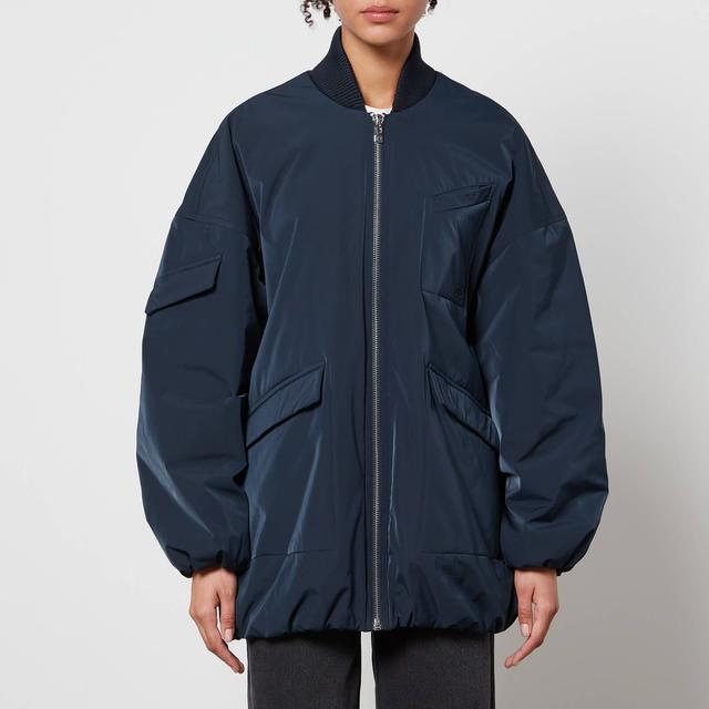 Ganni Oversized Shell Bomber Jacket - L/XL on Productcaster.