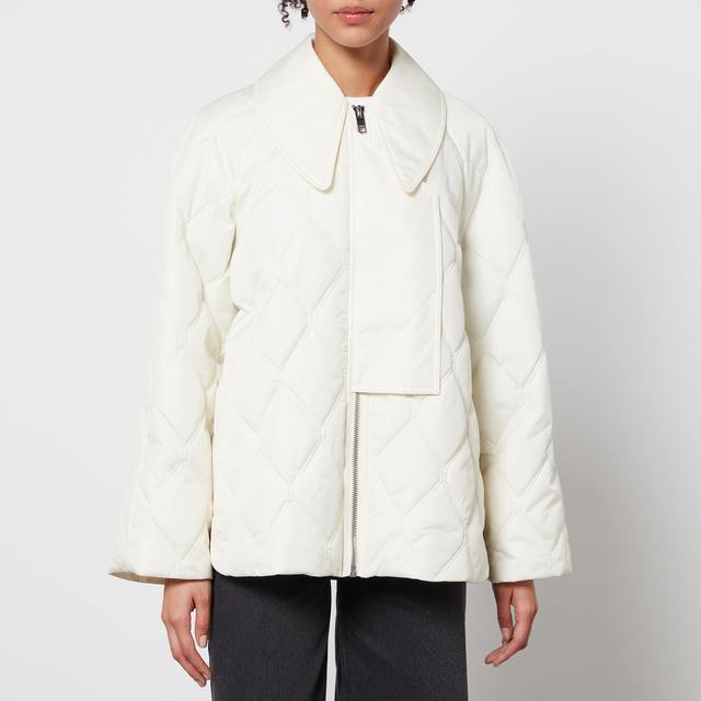 Ganni Quilted Recycled Ripstop Jacket - EU 42/UK 14 on Productcaster.