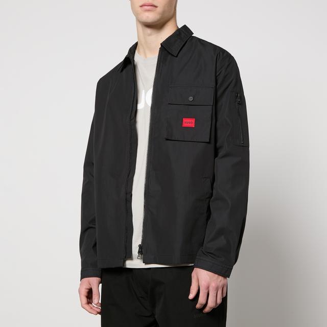 HUGO Emmond Logo Cotton-Blend Shell Jacket - M on Productcaster.