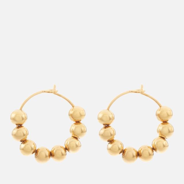 Anni Lu 24-Karat Gold-Plated Hoop Earrings on Productcaster.