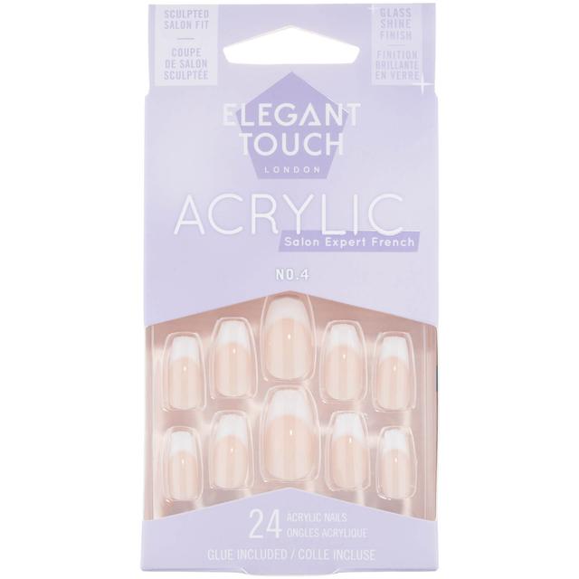 Elegant Touch French Acrylic Nails - No.4 on Productcaster.