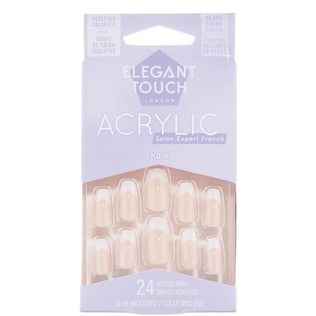 Elegant Touch French Acrylic Nails - No.4 on Productcaster.