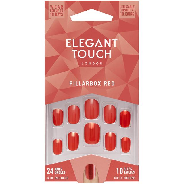 Elegant Touch False Nails - Pillarbox Red on Productcaster.