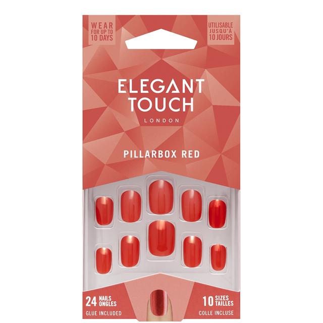 Elegant Touch False Nails - Pillarbox Red on Productcaster.