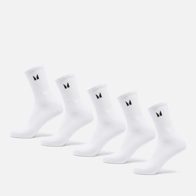 MP Unisex Crew Socks (5 Pack) - White - UK 9-11 on Productcaster.