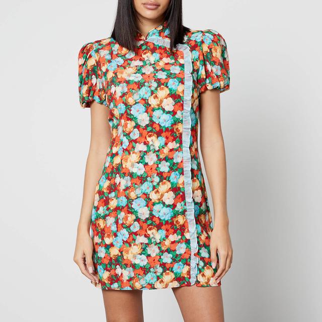 Kitri Philippa Floral-Print Crepe Mini Dress - UK 12 on Productcaster.