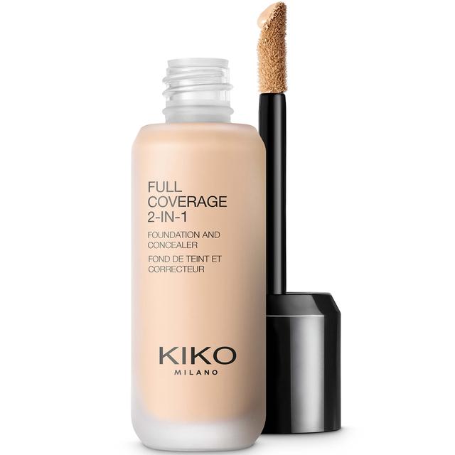 KIKO Milano Full Coverage 2-in-1 Foundation and Concealer 25ml (Various Shades) - 10 Warm Rose on Productcaster.