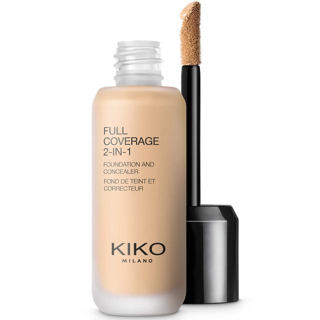 KIKO Milano Full Coverage 2-in-1 Foundation and Concealer 25ml (Various Shades) - 15 Warm Beige on Productcaster.