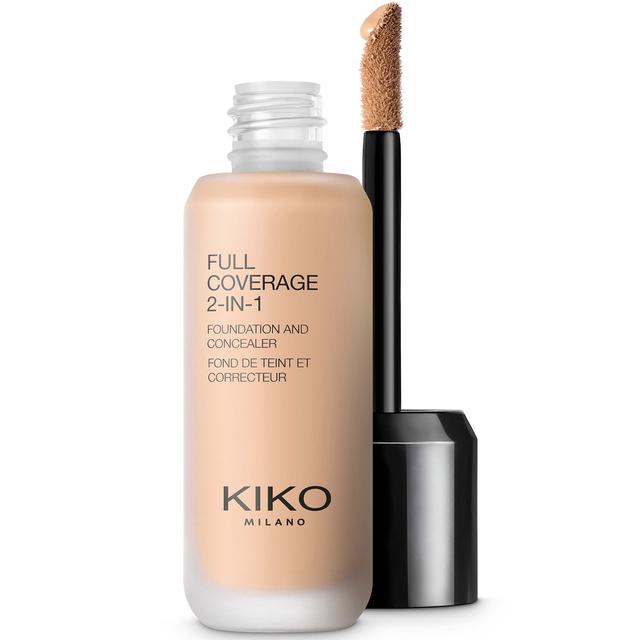 KIKO Milano Full Coverage 2-in-1 Foundation and Concealer 25ml (Various Shades) - 30 Warm Beige on Productcaster.