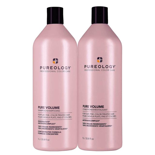 Pureology Pure Volume Shampoo and Conditioner Routine For Flat, Fine, Colour Treated Hair 1000ml on Productcaster.