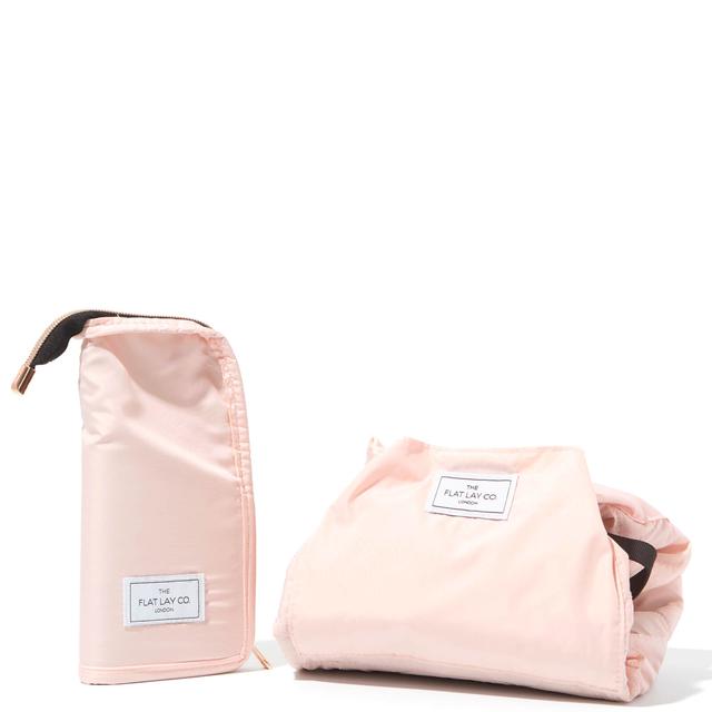 The Flat Lay Co. X LookFantastic Makeup Bag Duo in Blush Pink on Productcaster.