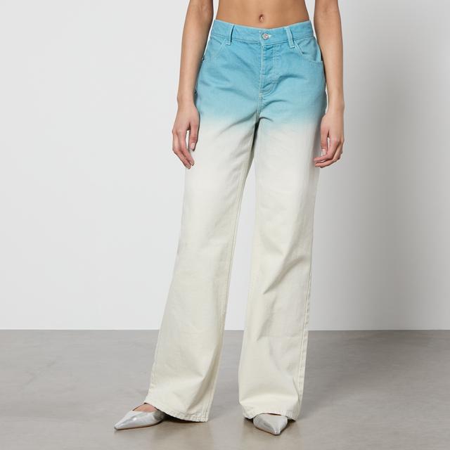 Stine Goya Joelle Tie-Dye Denim Wide-Leg Jeans - W30 on Productcaster.