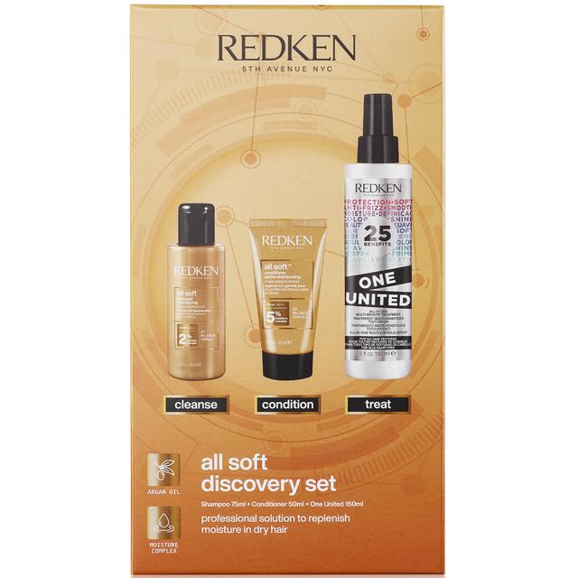 Redken All Soft Shampoo 75ml, Conditioner 50ml and One United Hair Treatment 150ml Discovery Set on Productcaster.