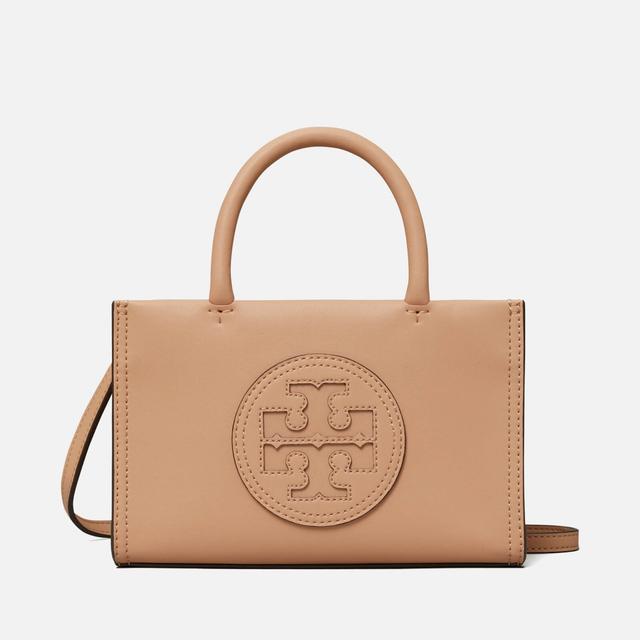 Tory Burch Ella Bio Mini Faux Leather Tote Bag Beige on Productcaster.