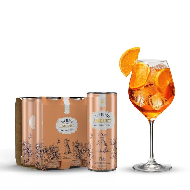 Amalfi Spritz Premix Drinks - Non-Alcoholic - Lyre's - Case of 24 - 250ml Each on Productcaster.